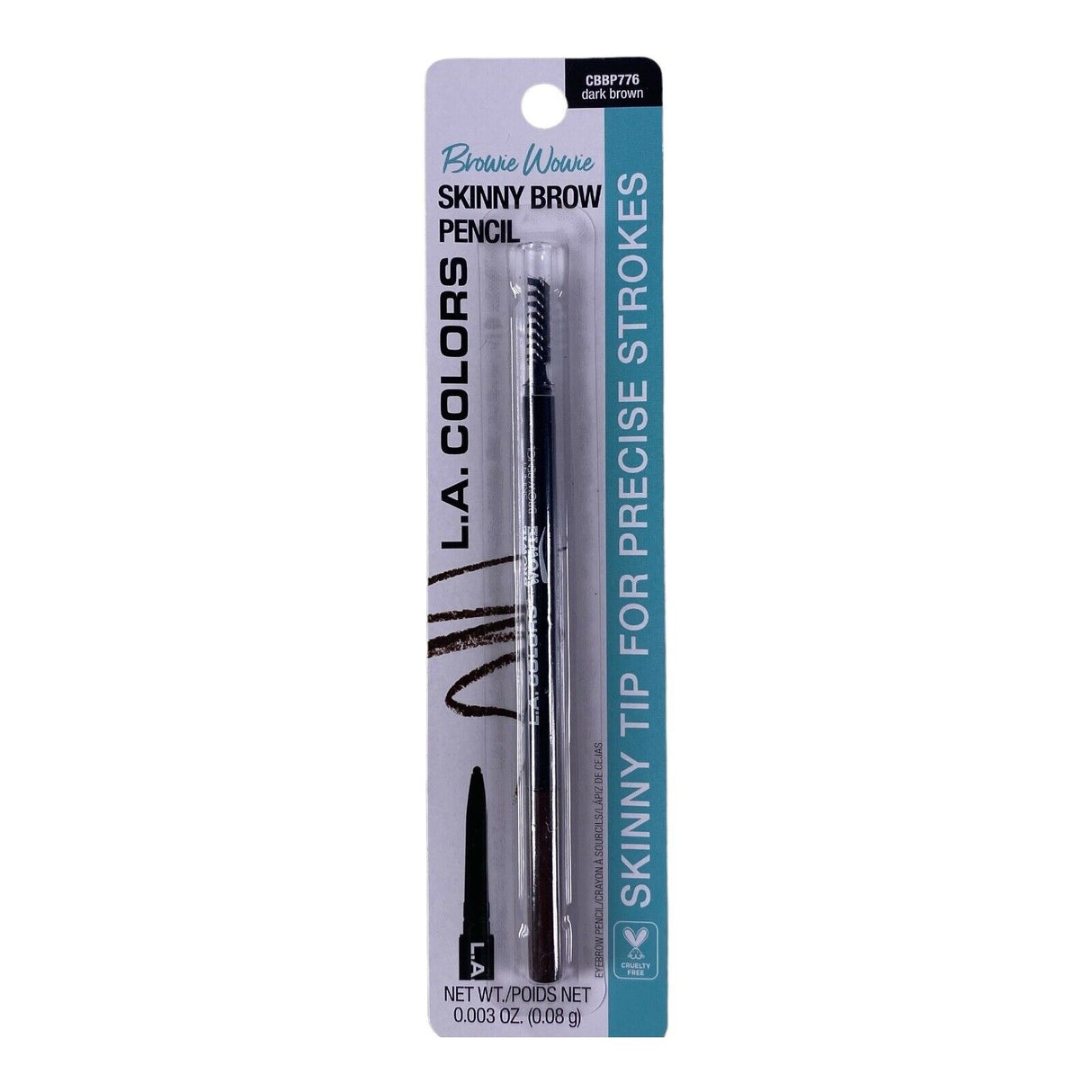L.A. Colors Browie Wowie Skinny Brow Precise Pencil - Dark Brown-081555737764-LR-357032-1-LR eShop