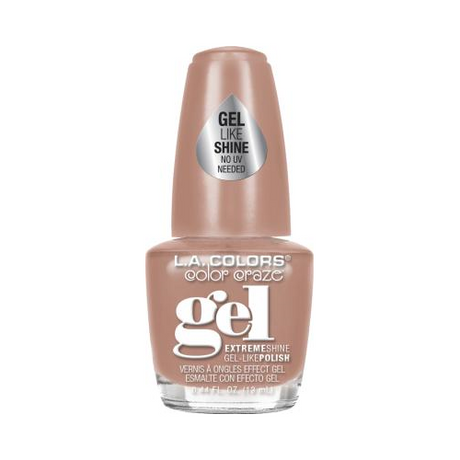 L.A. Colors Color Craze Extreme Shine Gel Nail Polish - Vanilla Latte, 0.44 fl oz-081555547523-LR-294321-1-LR eShop
