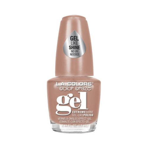 L.A. Colors Color Craze Extreme Shine Gel Nail Polish - Vanilla Latte, 0.44 fl oz-081555547523-LR-294321-1-LR eShop