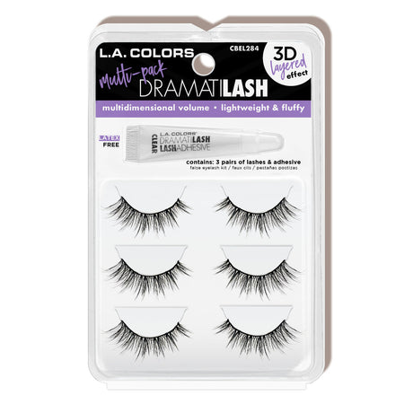 L.A. Colors Dramatilash Multi Pack Eyelash Kit, 3 pairs-081555742843-LR-357033-1-LR eShop