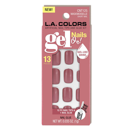 L.A. COLORS Gel Nails On! Artificial Nail Kit - Mademoiselle, 13 count-081555711252-LR-361233-1-LR eShop