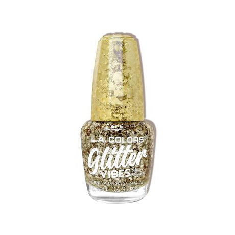 L.A. Colors Glitter Vibes Nail Polish - Golden Glow, 0.44 fl oz-081555513566-LR-338132-1-LR eShop