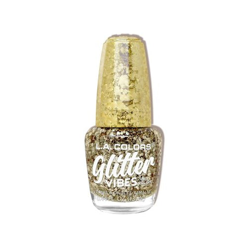L.A. Colors Glitter Vibes Nail Polish - Golden Glow, 0.44 fl oz-081555513566-LR-338132-1-LR eShop