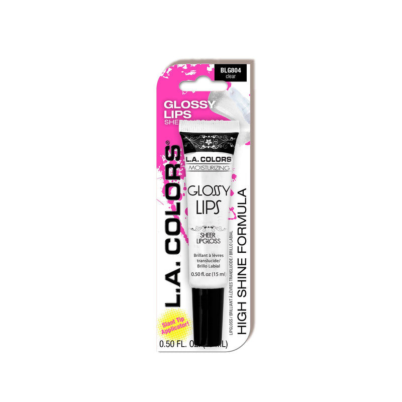 L.A. COLORS Glossy Lips Sheer Lipgloss - BLG804A Clear, Carded-081555738044-LR-336027-1-LR eShop