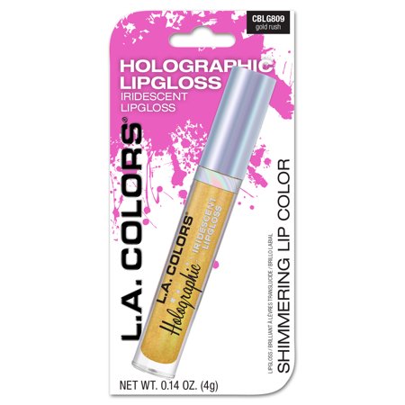 L.A. COLORS Holographic Iridescent Lip Gloss - Gold Rush-081555738099-LR-357849-1-LR eShop