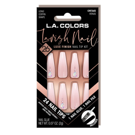 L.A. COLORS Lavish Nail Luxe Finish Nail Tip Kit - CNT365 Venus-081555713652-LR-347655-1-LR eShop