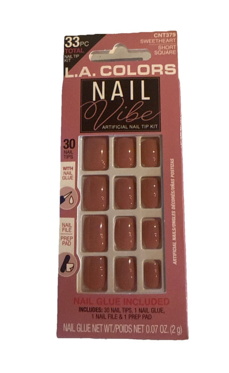 L.A. COLORS Nail Vibe Artificial Nail Tip Kit - CNT379 Sweetheart-081555713799-LR-345401-1-LR eShop