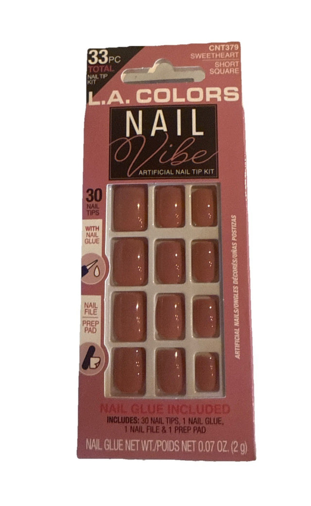 L.A. COLORS Nail Vibe Artificial Nail Tip Kit - CNT379 Sweetheart-081555713799-LR-345401-1-LR eShop