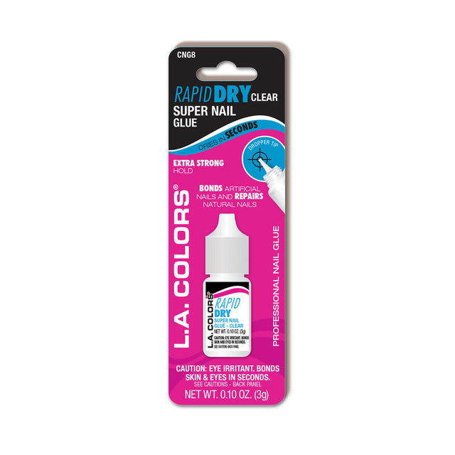 L.A. COLORS Rapid Dry Super Nail Glue - CNG8 Clear, Carded-081555710088-LR-336039-1-LR eShop