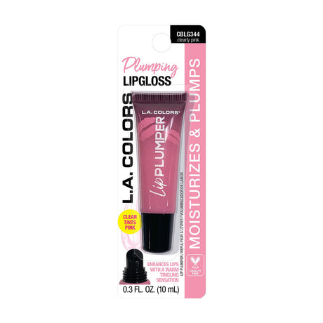 L.A. Colors Sheer Pink Nourishing & Hydrating Glossy Lip Plumper - Clearly Pink-081555733445-LR-352069-1-LR eShop