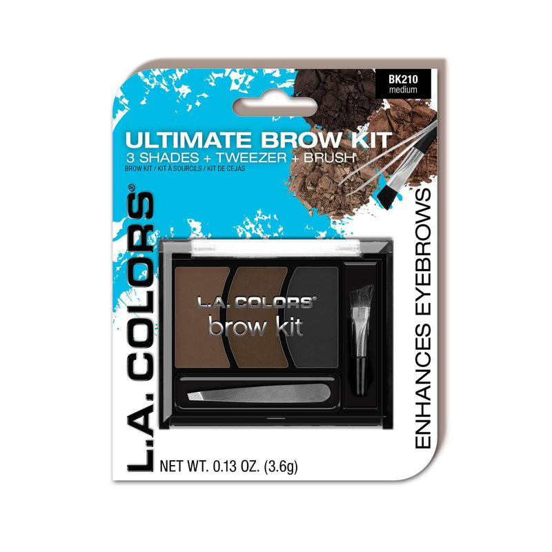 L.A. COLORS Ultimate Brow Kit - CBK210A Medium, Carded-081555732103-LR-309029-1-LR eShop