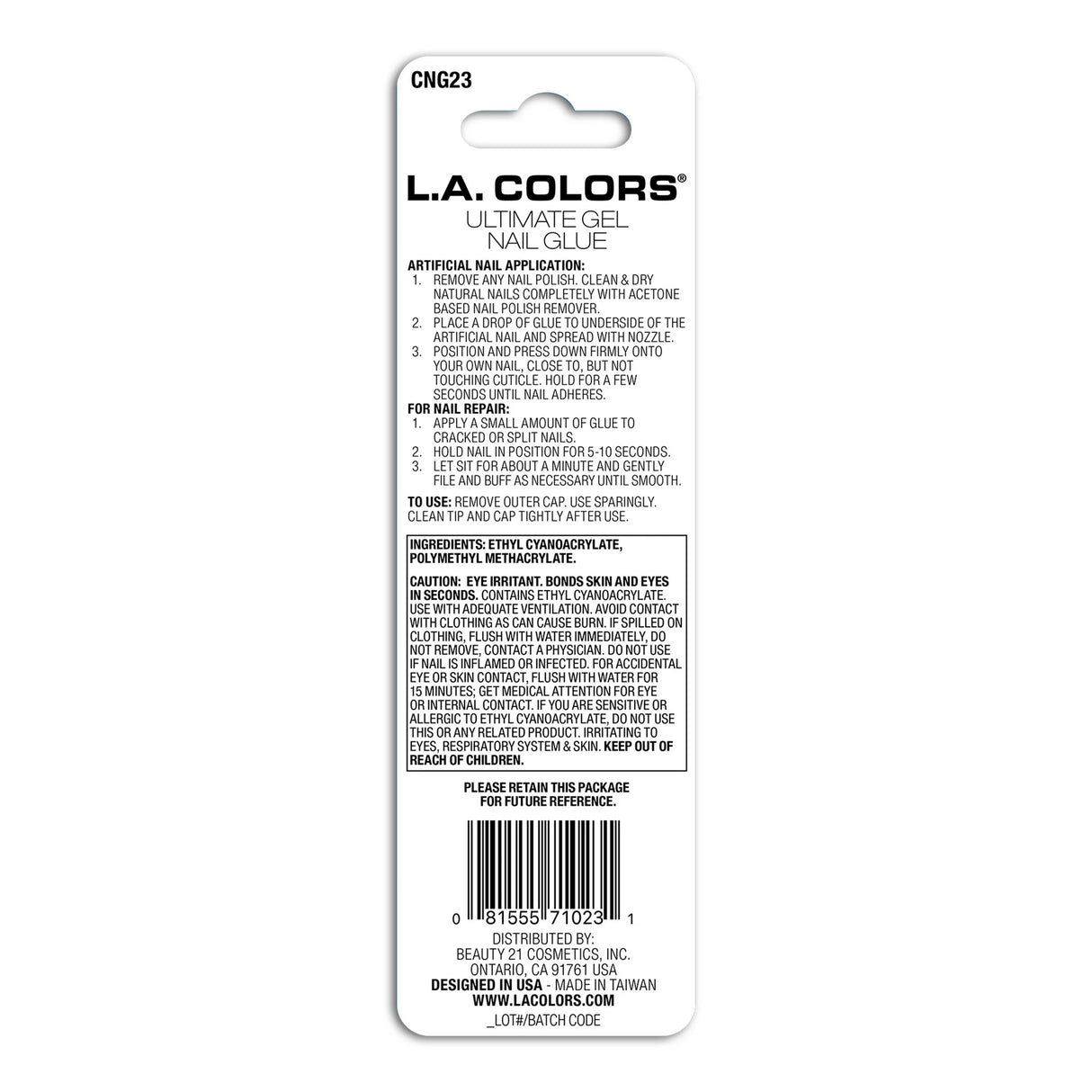 L.A. COLORS Ultimate Gel Nail Glue - Clear-081555710231-LR-361230-4-LR eShop