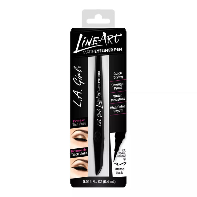 L.A. Girl Line Art Matte Eyeliner Pen - GLE728 Intense Black-081555227128-LR-328925-1-LR eShop