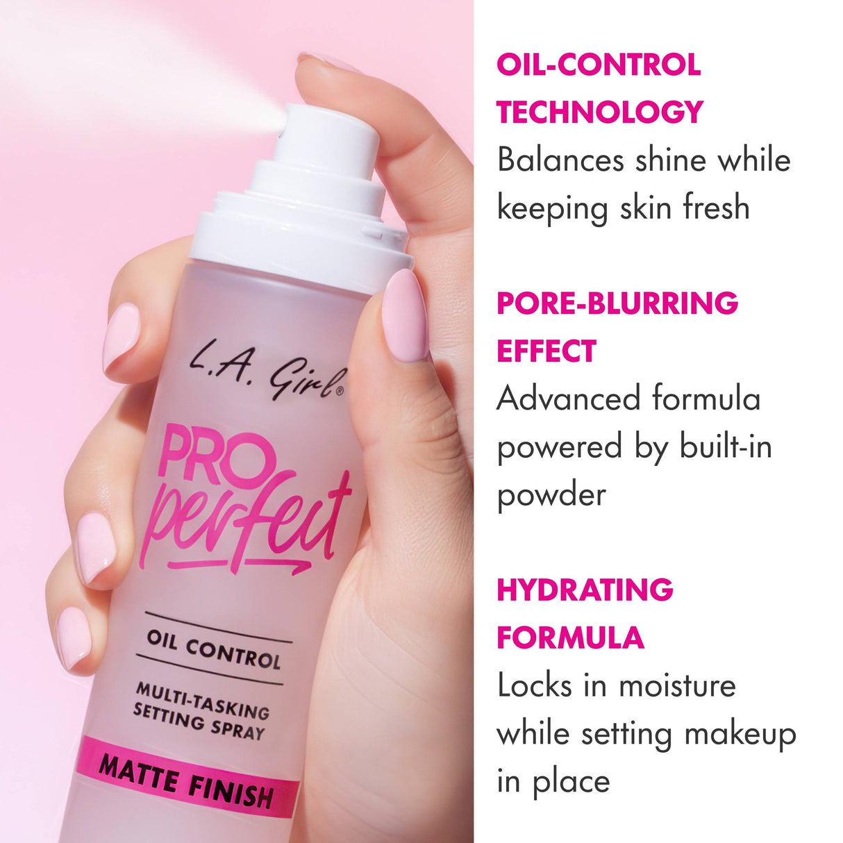 L.A. Girl Pro Perfect Long-Wear Setting Spray - GFS200 Blurring Matte-081555962005-LR-357052-2-LR eShop