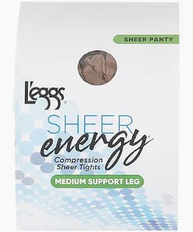 L'eggs Sheer Energy Medium Support Control Top Sheer Toe - Suntan, Size B-074200609233-LR-113027-1-LR eShop