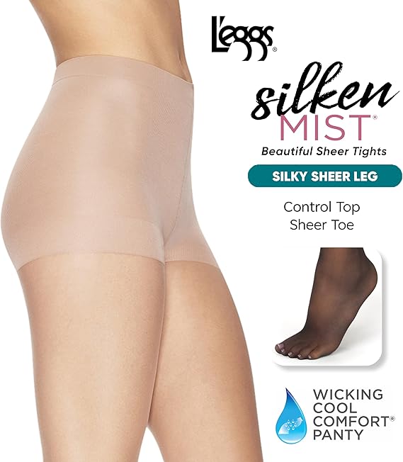 L'eggs Silken Mist Silky Sheer Control Top Sheer Toe - Nude, Size Q-074200919462-LR-237883-3-LR eShop