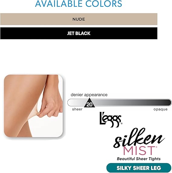L'eggs Silken Mist Silky Sheer Control Top Sheer Toe - Nude, Size Q-074200919462-LR-237883-4-LR eShop