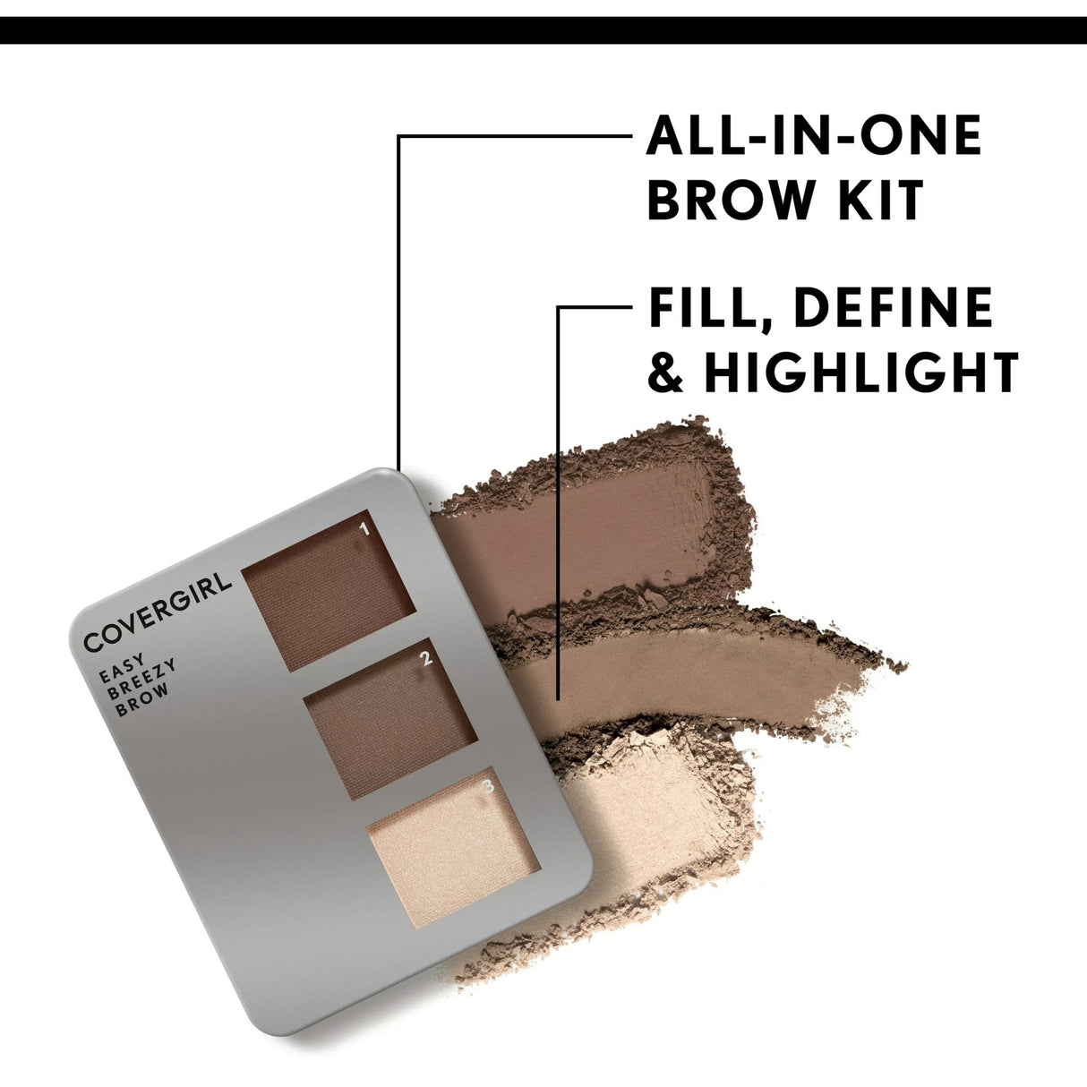 CoverGirl Easy Breezy Brow Powder Kit 710 Soft Brown