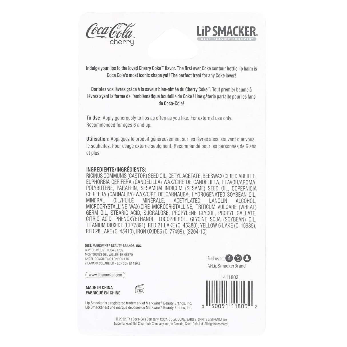 Lip Smacker Coke Bottle Lip Balm - Cherry Coke-050051118032-LR-346215-5-LR eShop