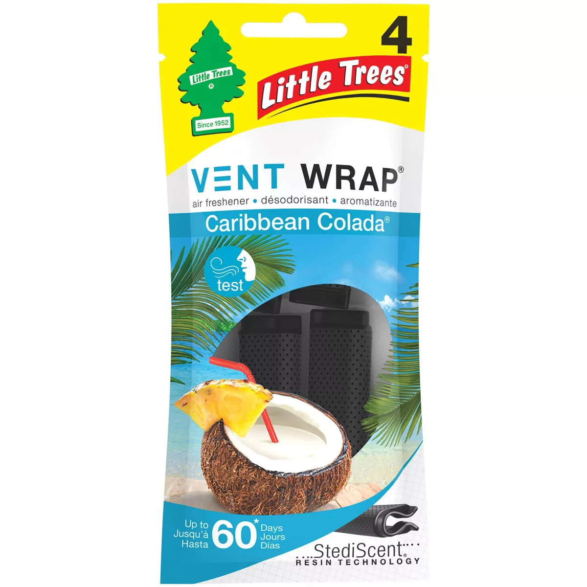 Little Trees Caribbean Colada Vent Wraps, 4 count-076171527257-LR-335433-1-LR eShop