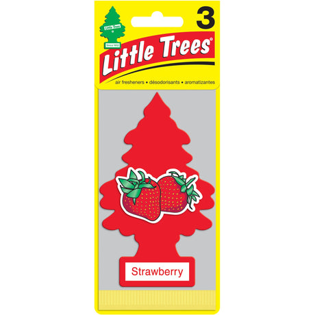 Little Trees Strawberry Hanging Air Freshener - 3 pack-076171320124-LR-187287-1-LR eShop