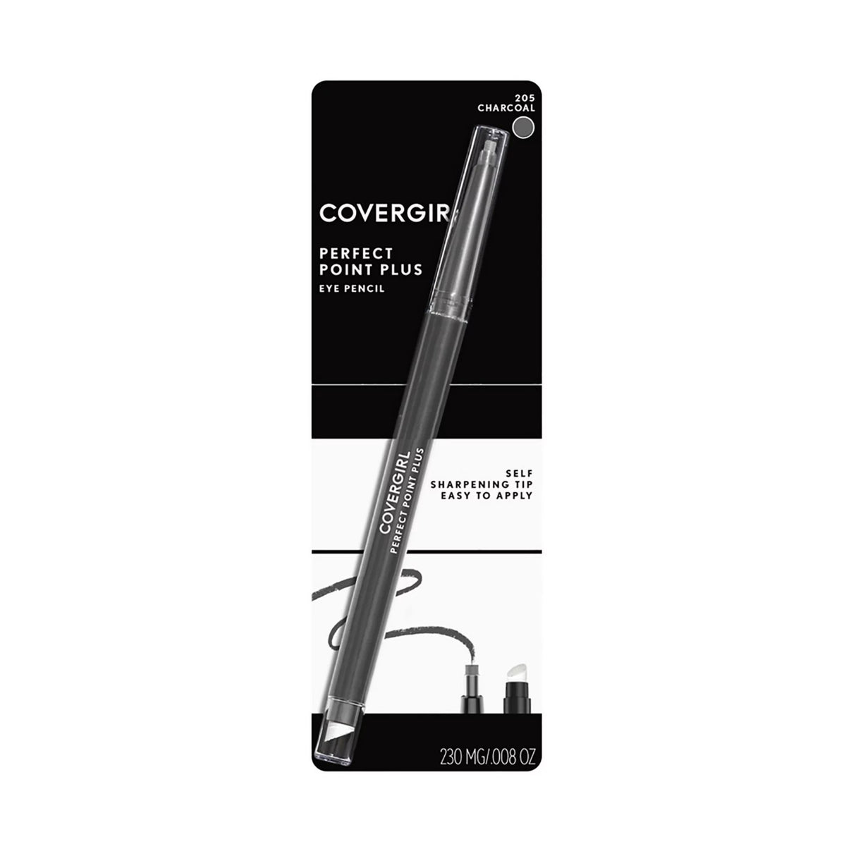 COVERGIRL Perfect Point Plus Eyeliner, Charcoal 205, 0.008 oz (0.23 g)