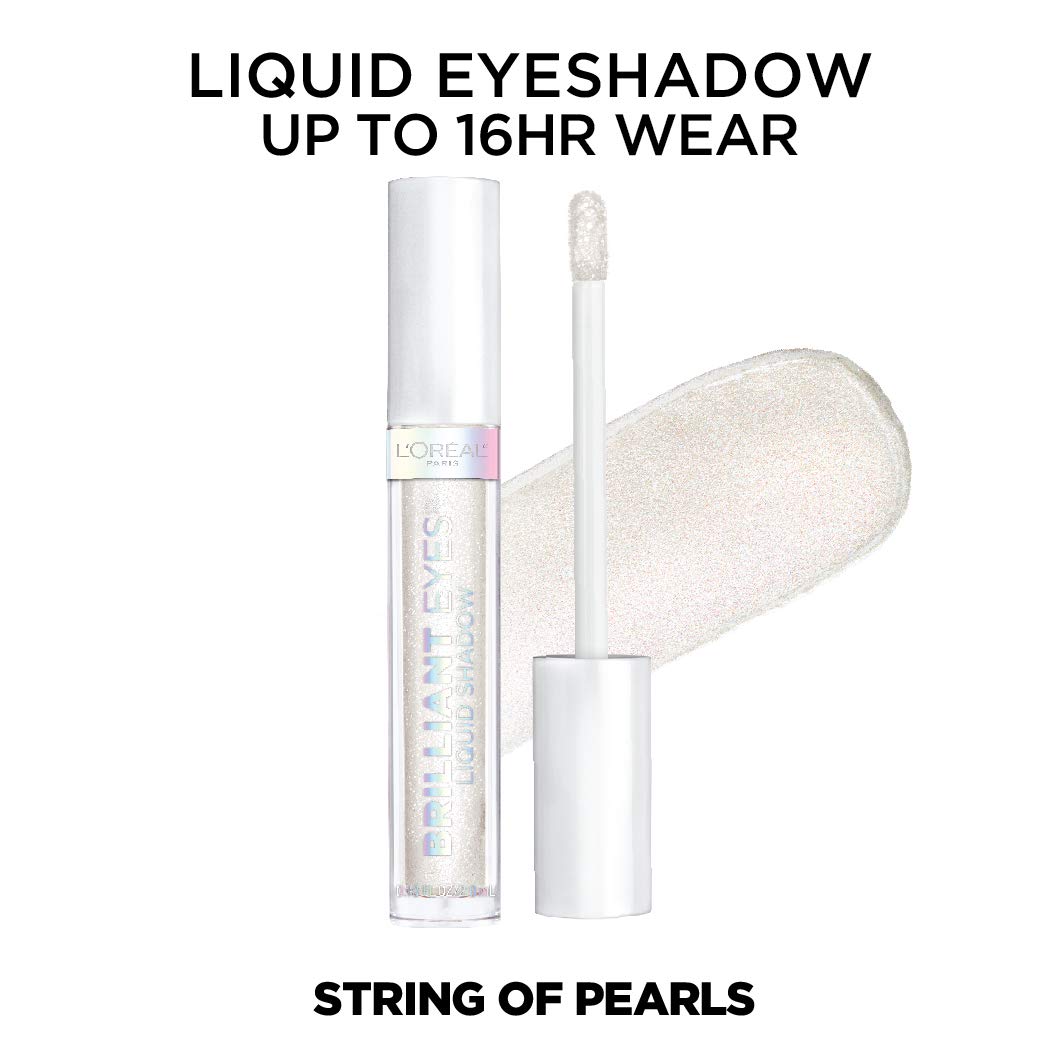 L'ORÉAL PARIS Brilliant Eyes Shimmer Liquid Eye Shadow Makeup, 460 String of Pearls, 0.1 oz.-071249410639-LR-333975-3-LR eShop