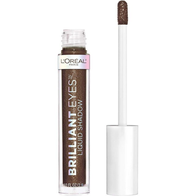 L'ORÉAL PARIS Brilliant Eyes Shimmer Liquid Eye Shadow Makeup, 465 Royal Onyx, 0.1 oz.-071249410622-LR-333974-1-LR eShop