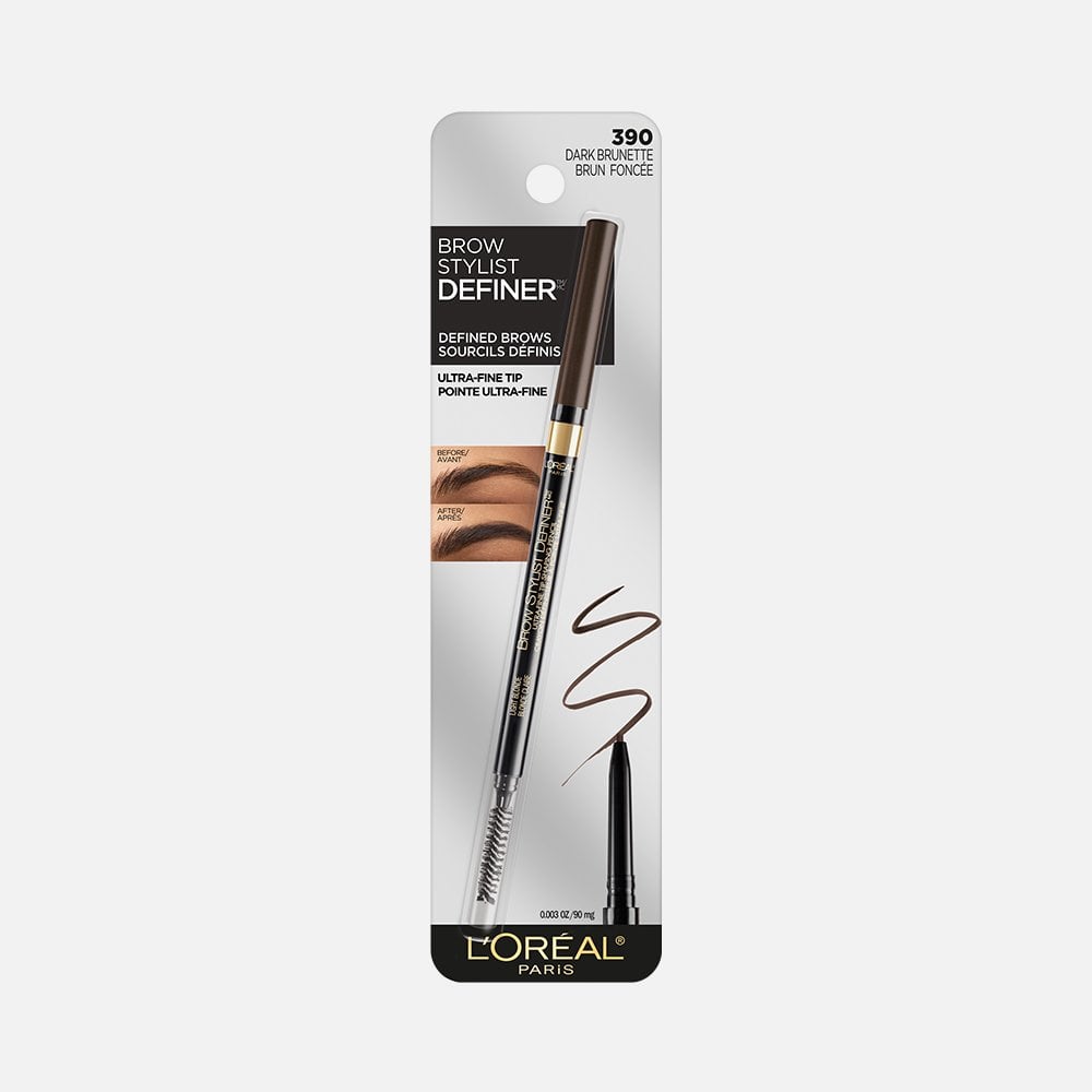 L'ORÉAL PARIS Brow Stylist Definer Waterproof Eyebrow Mechanical Pencil, 390 Dark Brunette, 0.003 oz.-071249314890-LR-292942-1-LR eShop