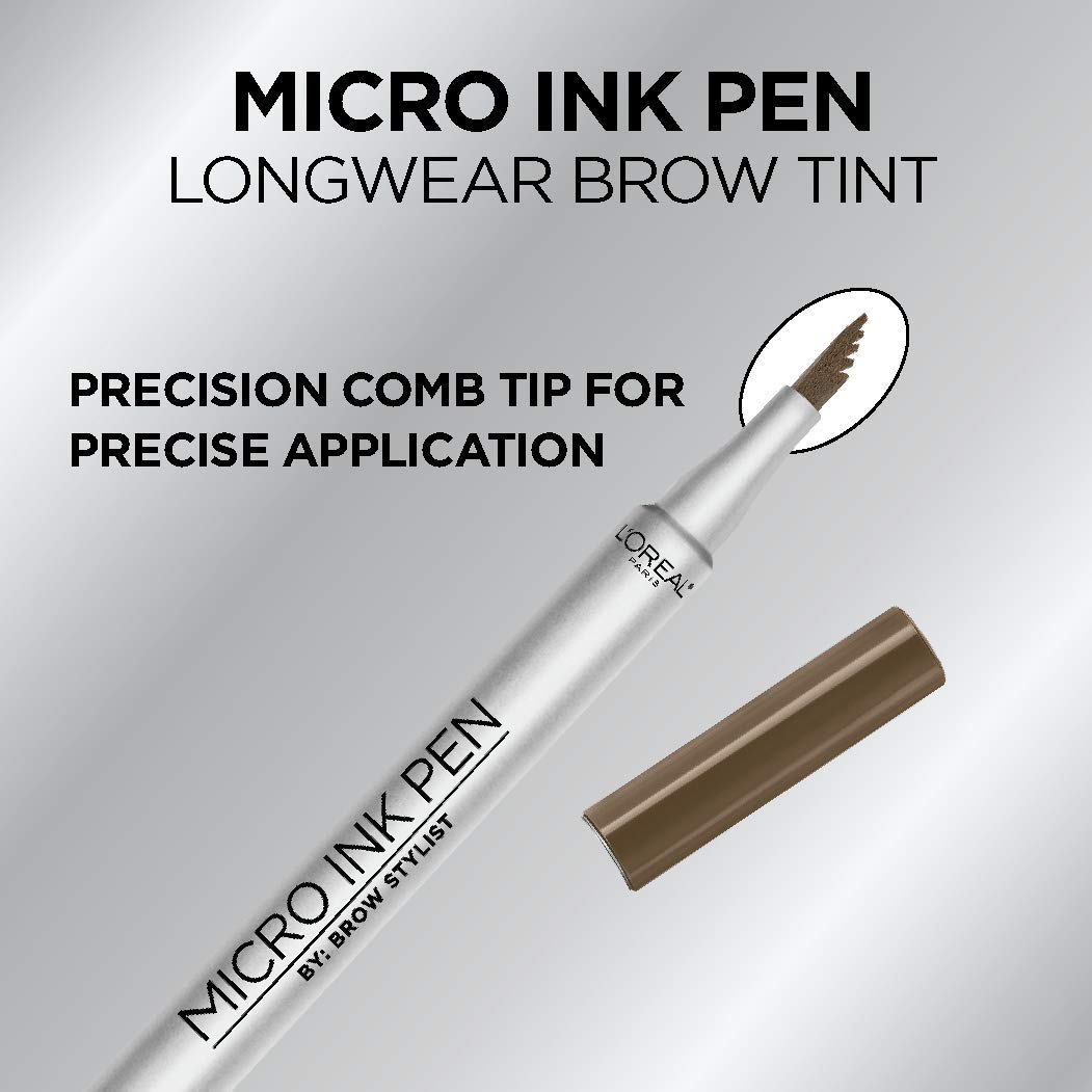 L'ORÉAL PARIS Brow Stylist Micro Ink Pen by Brow Stylist, Up to 48HR Wear, 639 Brunette, 0.033 fl. oz.-071249410479-LR-333978-6-LR eShop