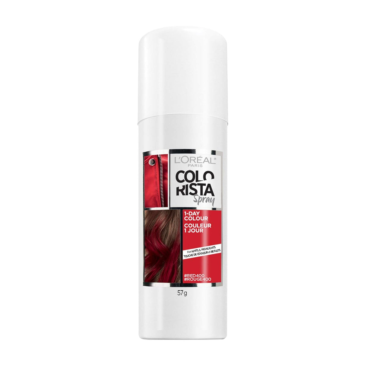 L'ORÉAL PARIS Colorista 1-Day Hair Color Spray - 400 Red, 2 oz-071249405383-LR-361771-1-LR eShop