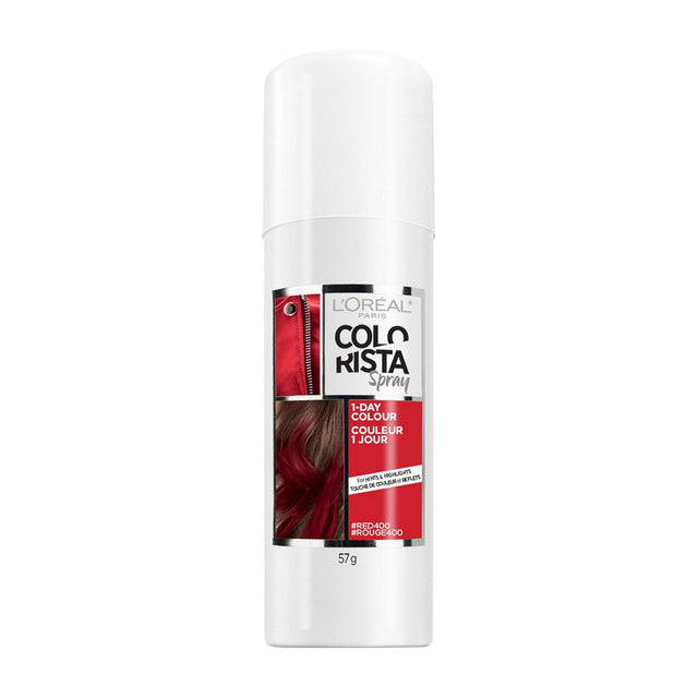 L'ORÉAL PARIS Colorista 1-Day Hair Color Spray - 400 Red, 2 oz-071249405383-LR-361771-1-LR eShop