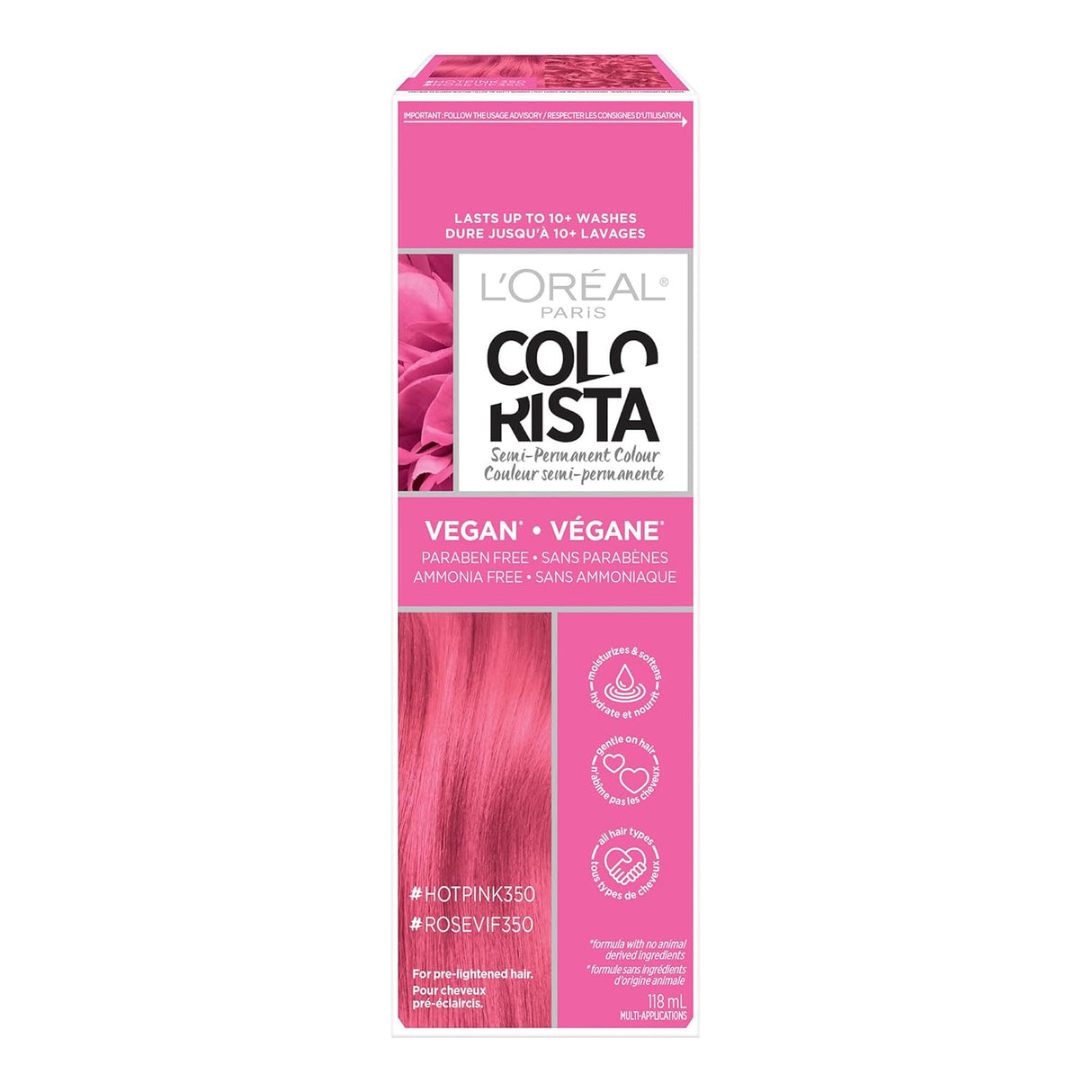L'ORÉAL PARIS Colorista Semi Permanent Hair Color - 350 Hot Pink-071249360729-LR-361763-1-LR eShop