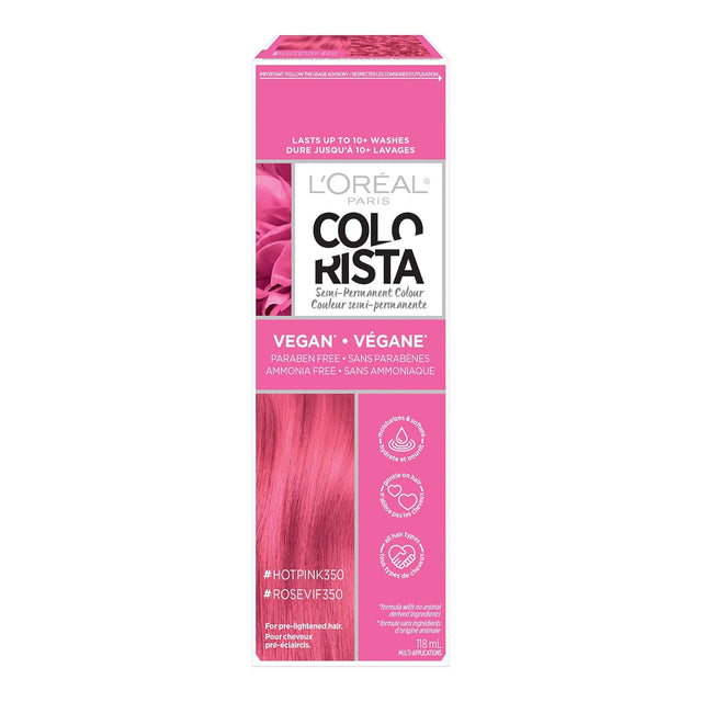 L'ORÉAL PARIS Colorista Semi Permanent Hair Color - 350 Hot Pink-071249360729-LR-361763-1-LR eShop