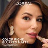 L'ORÉAL PARIS Colour Riche Blurred Matte Lipstick, 560 Rosewood Influence-071249704486-LR-360319-7-LR eShop