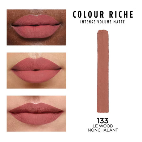 L'ORÉAL PARIS Colour Riche Intense Volume Matte Lipstick, 133 Le Wood Nonchalant, 0.06 oz-071249658581-LR-347242-2-LR eShop