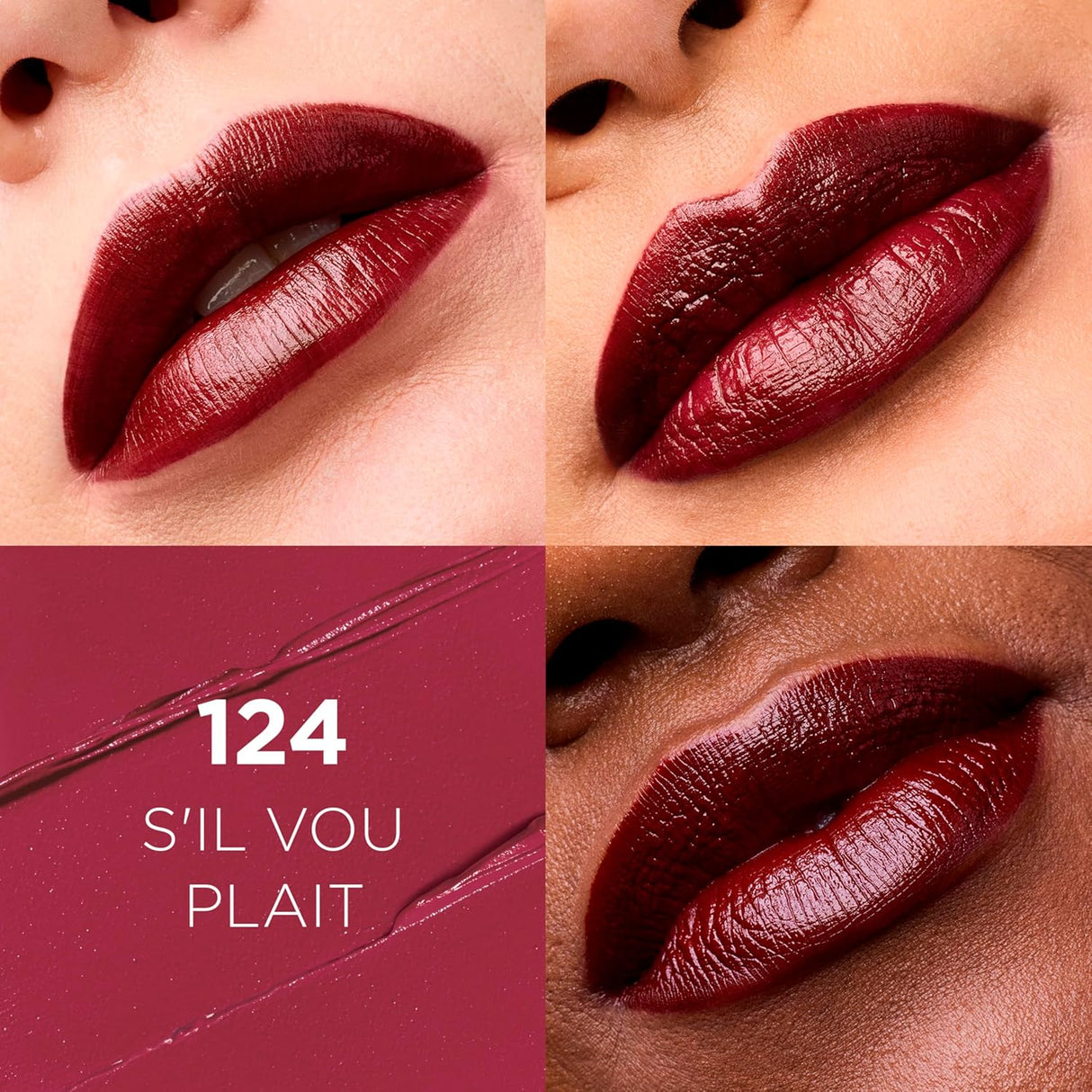 L'ORÉAL PARIS Colour Riche Original Satin Lipstick for Moisturized Lips, 124 S'Il Vous Plait, 0.13 oz.-071249415887-LR-336378-2-LR eShop