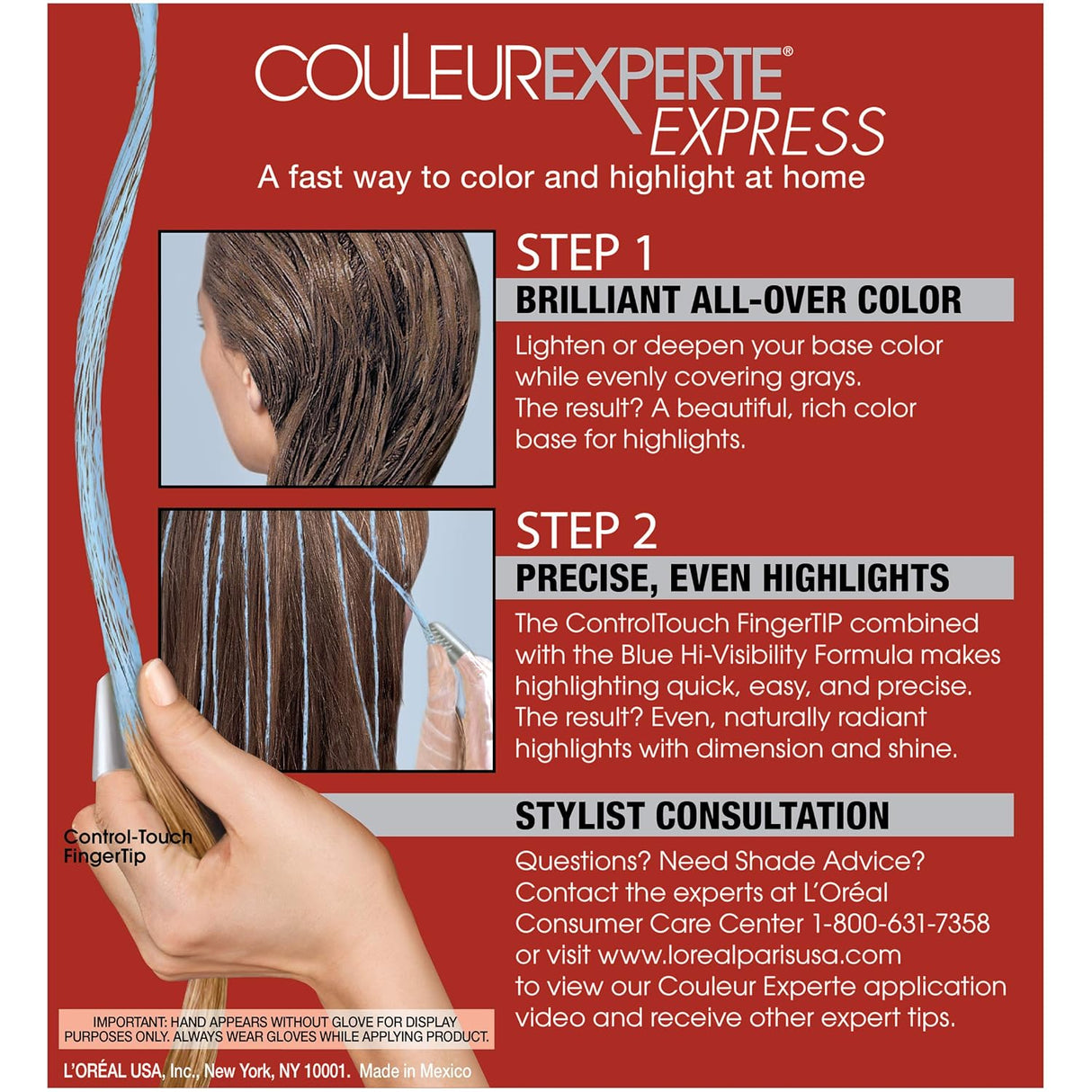 L'ORÉAL PARIS Couleur Experte 2-Step Home Hair Color and Highlights Kit - 6.1 French Éclair-071249200728-LR-361723-4-LR eShop