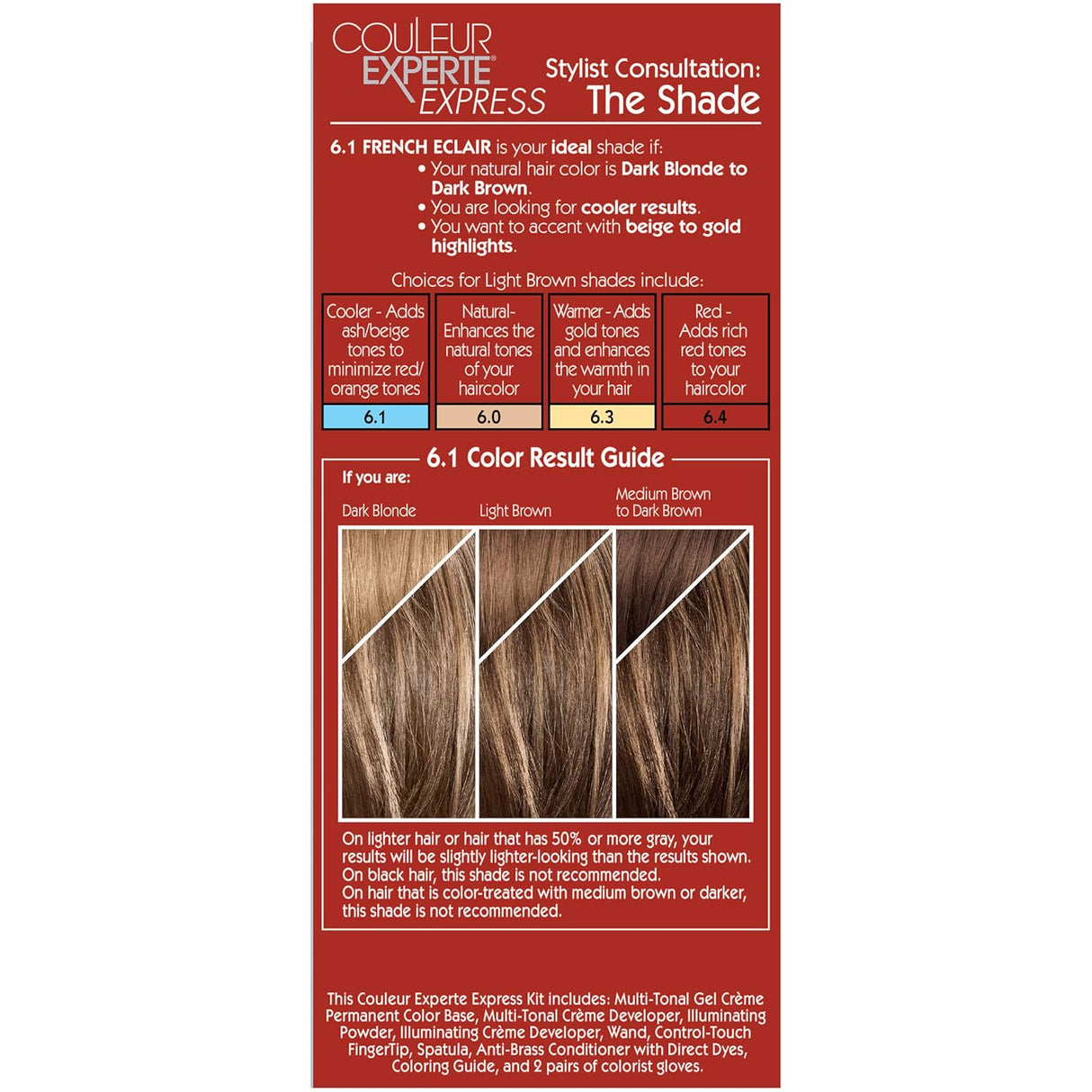 L'ORÉAL PARIS Couleur Experte 2-Step Home Hair Color and Highlights Kit - 6.1 French Éclair-071249200728-LR-361723-9-LR eShop