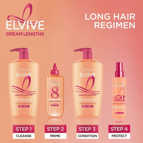 L'ORÉAL PARIS Elvive Dream Lengths Conditioner for Long and Damaged Hair, 12.6 fl. oz.-071249383742-LR-335798-6-LR eShop