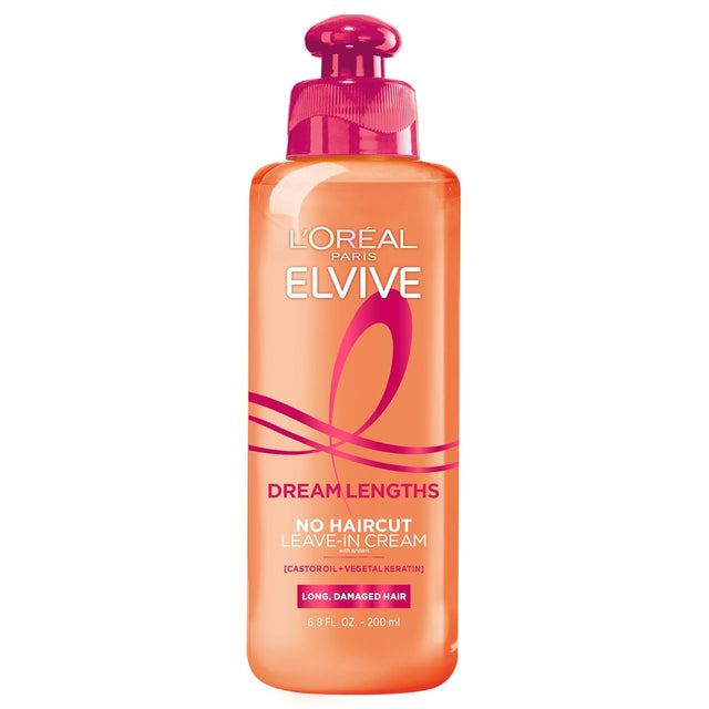 L'ORÉAL PARIS Elvive Dream Lengths No Haircut Cream Leave In Conditioner, 6.8 oz-071249384466-LR-361625-1-LR eShop