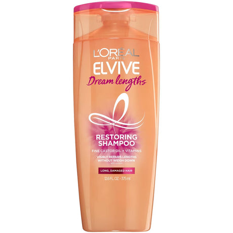 L'ORÉAL PARIS Elvive Dream Lengths Restoring Shampoo for Long and Damaged Hair, 12.6 fl. oz.-071249383612-LR-335797-1-LR eShop