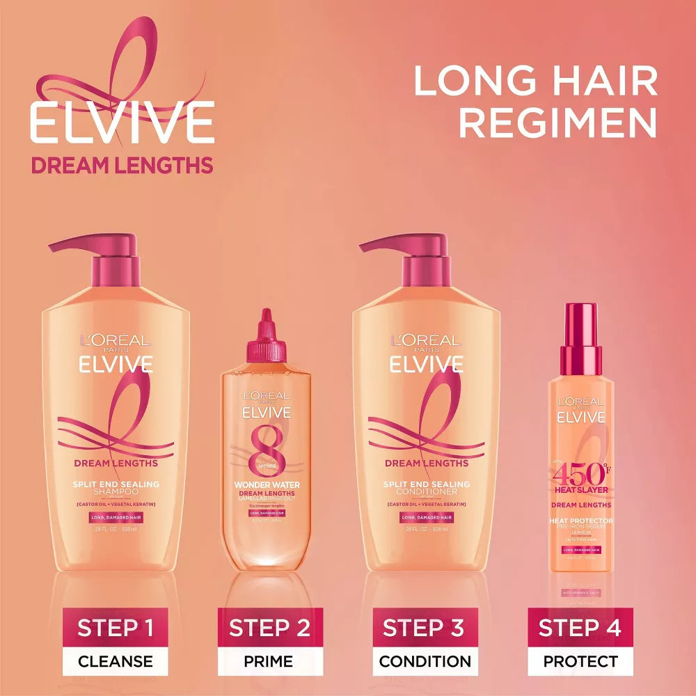 L'ORÉAL PARIS Elvive Dream Lengths Restoring Shampoo for Long, Damaged Hair, 28 oz-071249420638-LR-361626-7-LR eShop