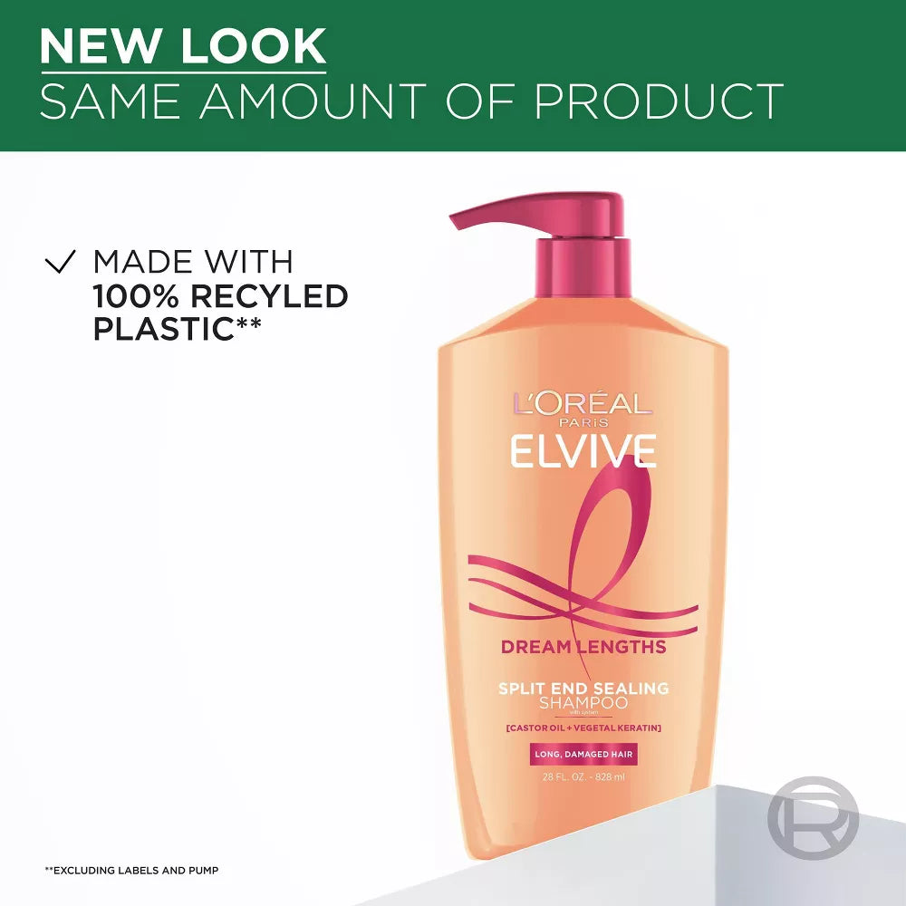 L'ORÉAL PARIS Elvive Dream Lengths Restoring Shampoo for Long, Damaged Hair, 28 oz-071249420638-LR-361626-9-LR eShop