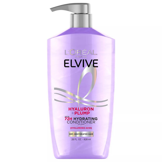 L'ORÉAL PARIS Elvive Hyaluron Plump Hydrating Conditioner for Dry Hair, 28 oz-071249672884-LR-361635-1-LR eShop