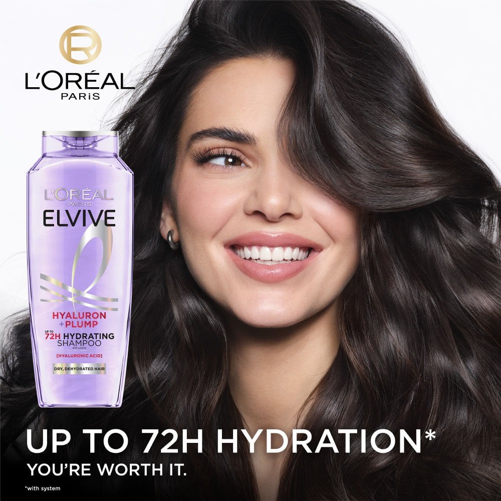 L'ORÉAL PARIS Elvive Hyaluron + Plump Hydrating Shampoo for Dehydrated and Dry Hair, 12.6 fl oz-071249665671-LR-348959-2-LR eShop