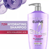 L'ORÉAL PARIS Elvive Hyaluron Plump Hydrating Shampoo for Dry Hair, 28 oz-071249673478-LR-361636-11-LR eShop