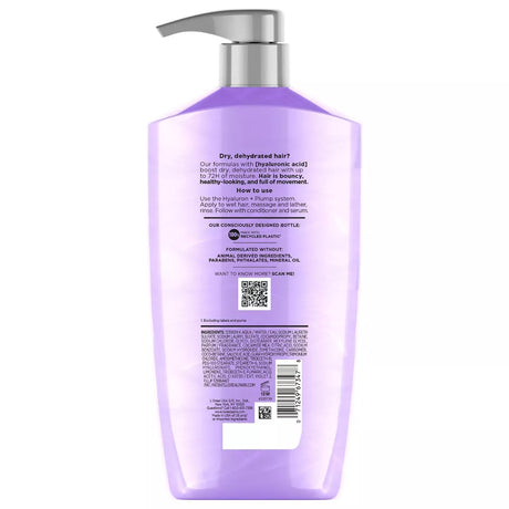 L'ORÉAL PARIS Elvive Hyaluron Plump Hydrating Shampoo for Dry Hair, 28 oz-071249673478-LR-361636-2-LR eShop