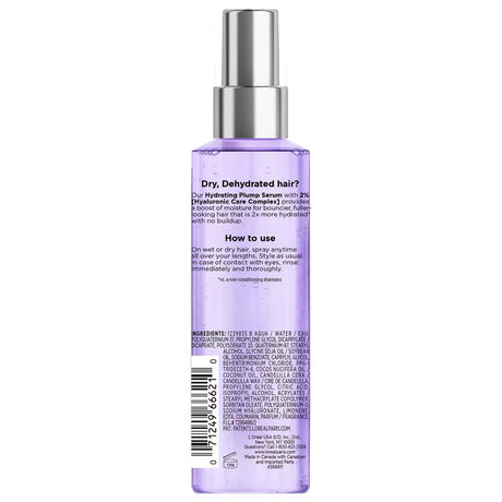 L'ORÉAL PARIS Elvive Hyaluron Plump Replumping Hair Serum, 4.4 oz-071249666210-LR-361634-2-LR eShop