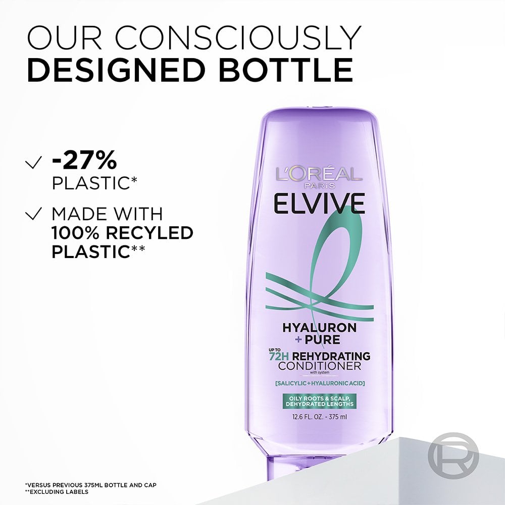 L'ORÉAL PARIS Elvive Hyaluron + Pure 72H Rehydrating Conditioner for Oily Roots and Scalp, 12.6 oz-071249680742-LR-361638-7-LR eShop